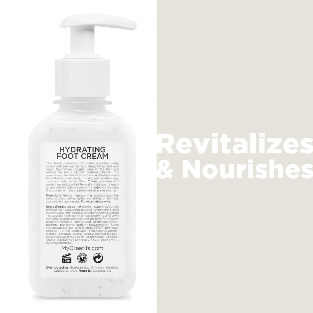 Hydrating Foot Cream - revitalizes and nourishes dry and cracked heels