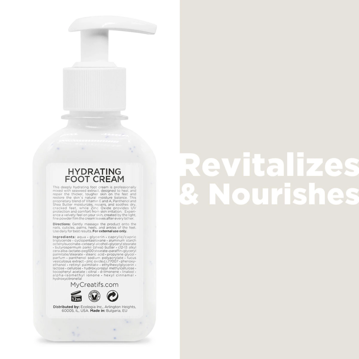 Hydrating Foot Cream - revitalizes and nourishes dry and cracked heels