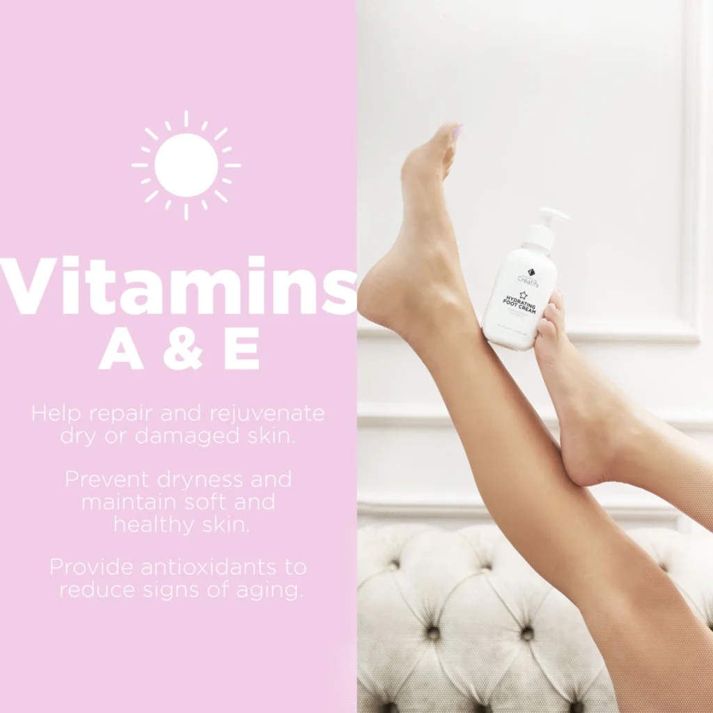Hydrating Foot Cream with Vitamin A and E - Cosmetiques Creatifs