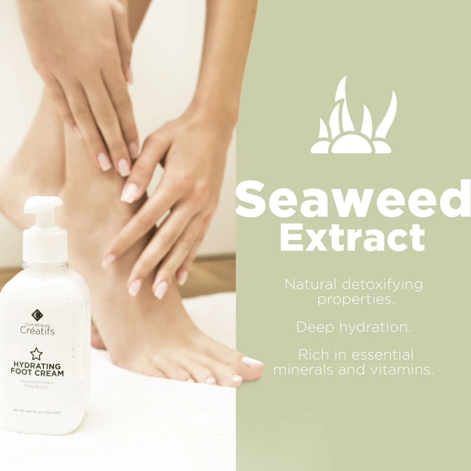 Hydrating Foot Cream with seaweed extract - Cosmetiques Creatifs